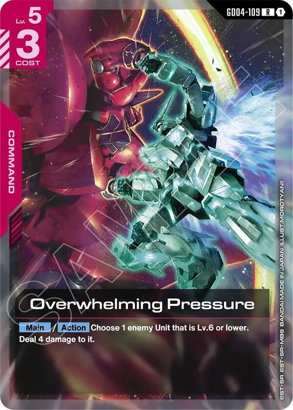Overwhelming Pressure GD04-109 card from Phantom Aria