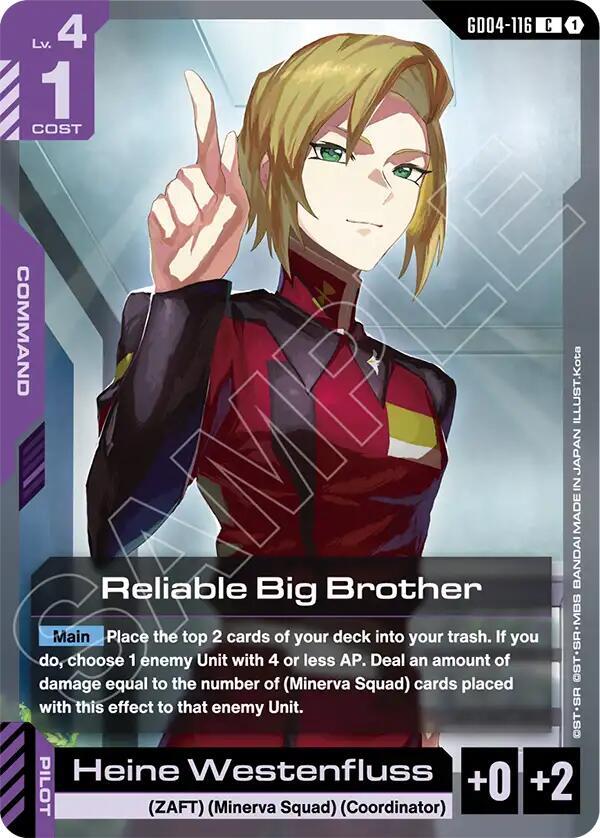 Reliable Big Brother GD04-116 card from Phantom Aria