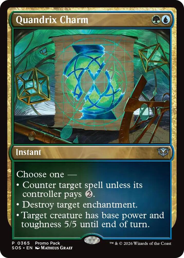Quandrix Charm 365 card from Promo Pack: Secrets of Strixhaven
