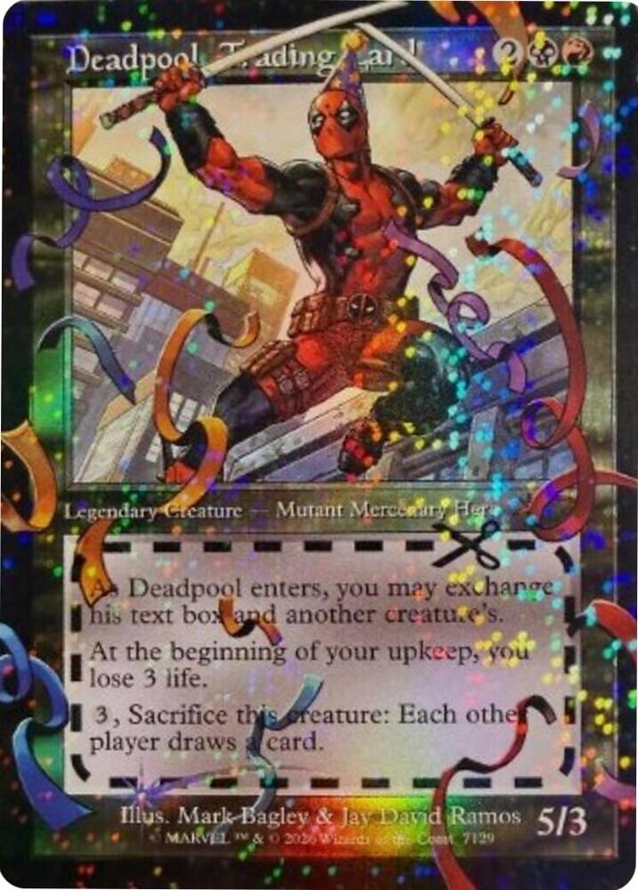 Deadpool, Trading Card (Pool Party Foil) 7129 card from Secret Lair Drop Series