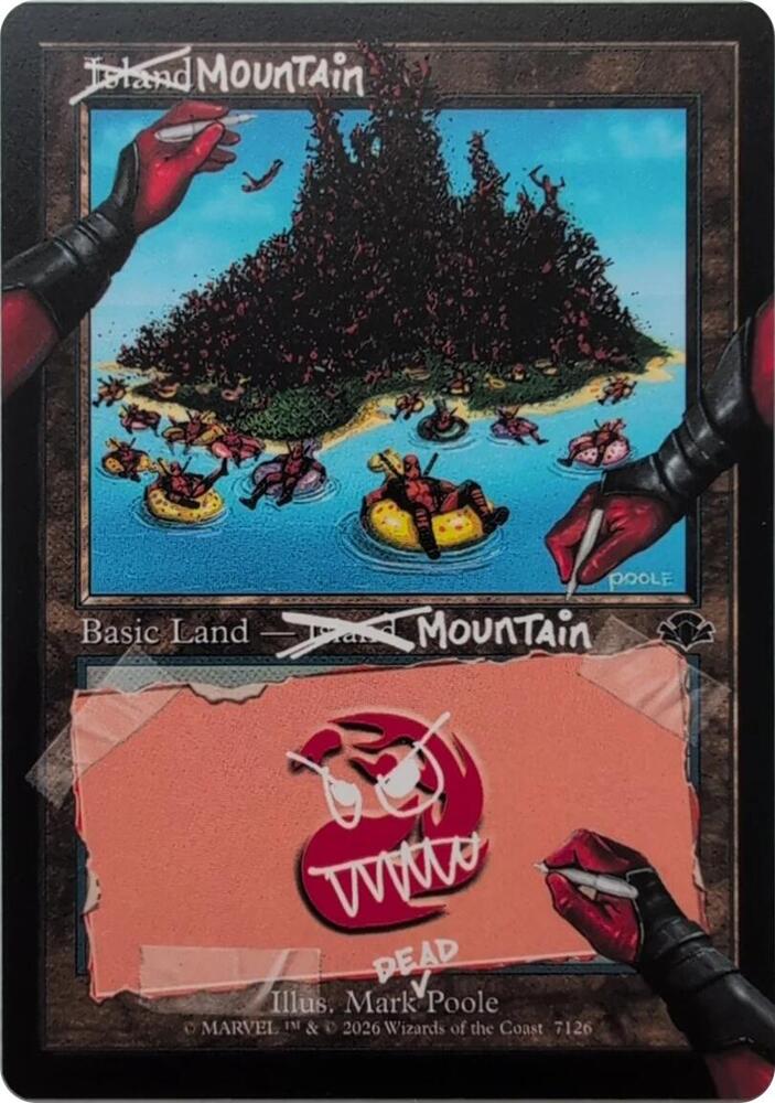 Mountain 7126 card from Secret Lair Drop Series