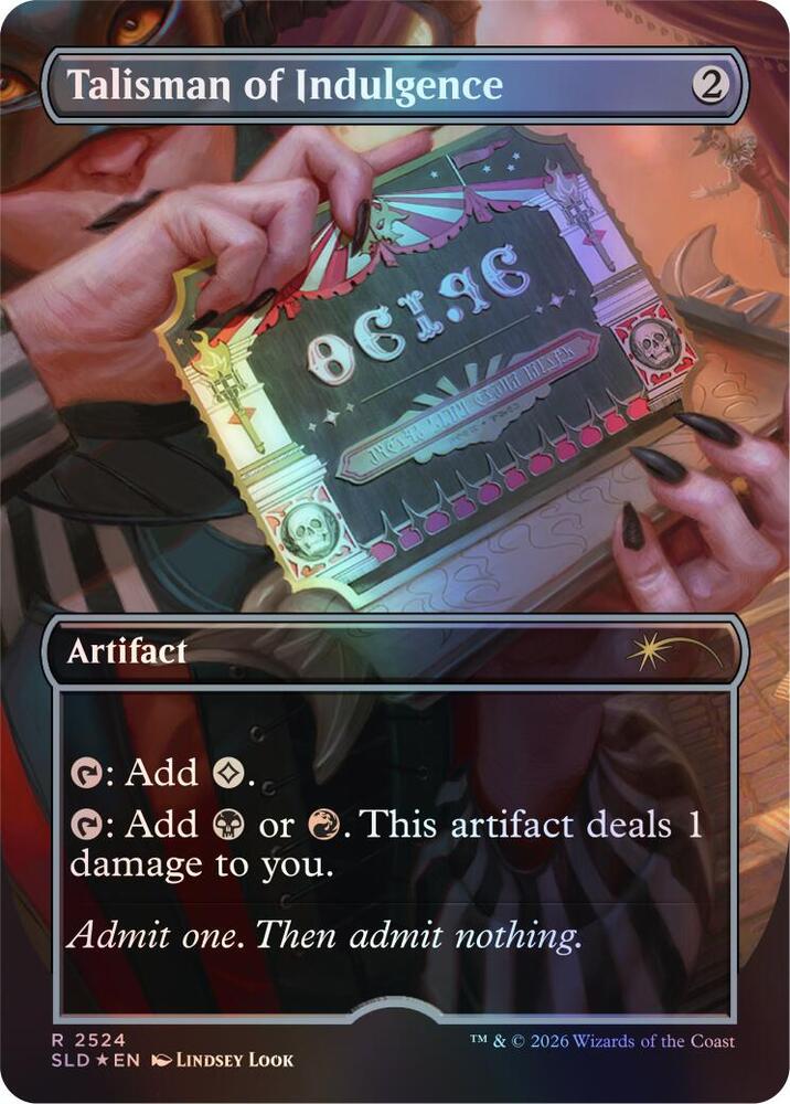 Talisman of Indulgence 2524 card from Secret Lair Drop Series