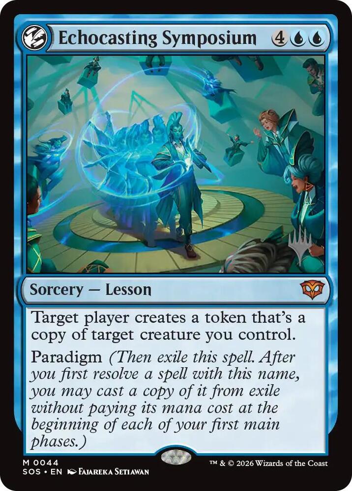 Echocasting Symposium 44 card from Promo Pack: Secrets of Strixhaven