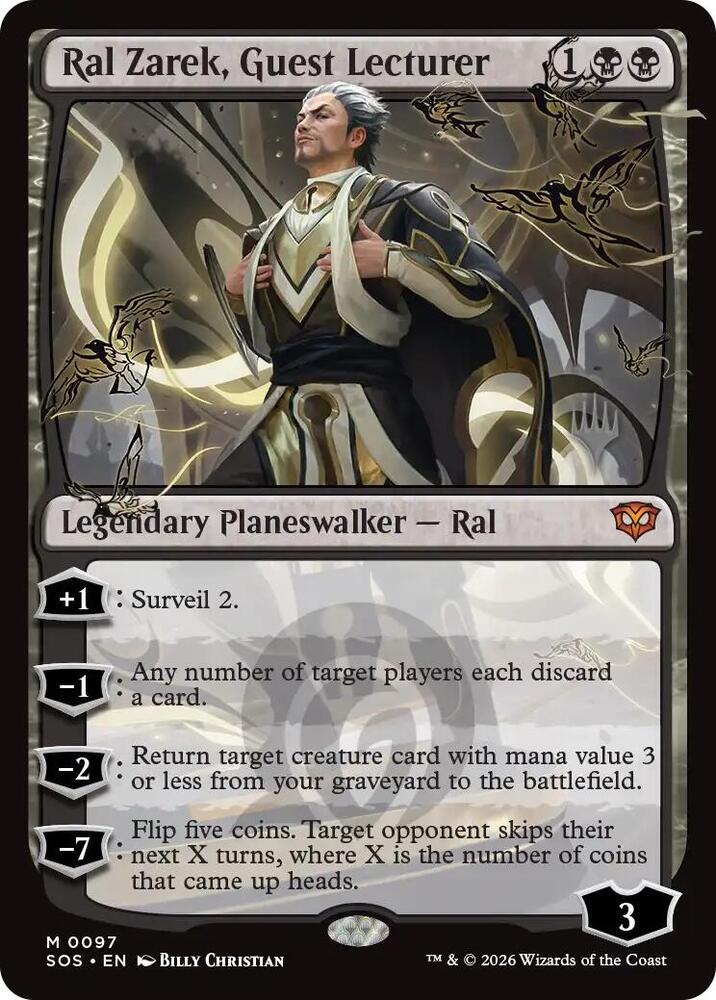 Ral Zarek, Guest Lecturer 97 card from Promo Pack: Secrets of Strixhaven