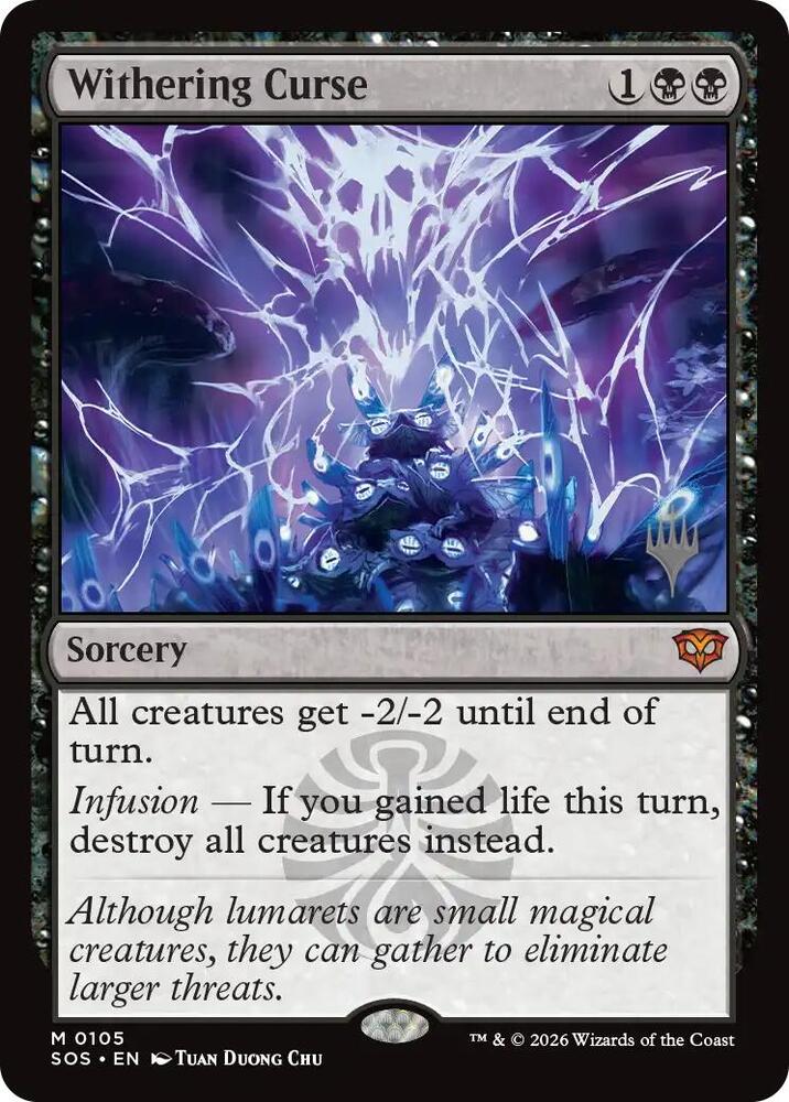 Withering Curse 105 card from Promo Pack: Secrets of Strixhaven