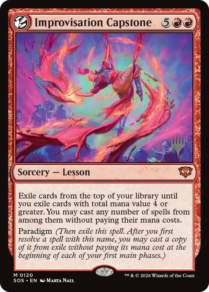 Improvisation Capstone 120 card from Promo Pack: Secrets of Strixhaven
