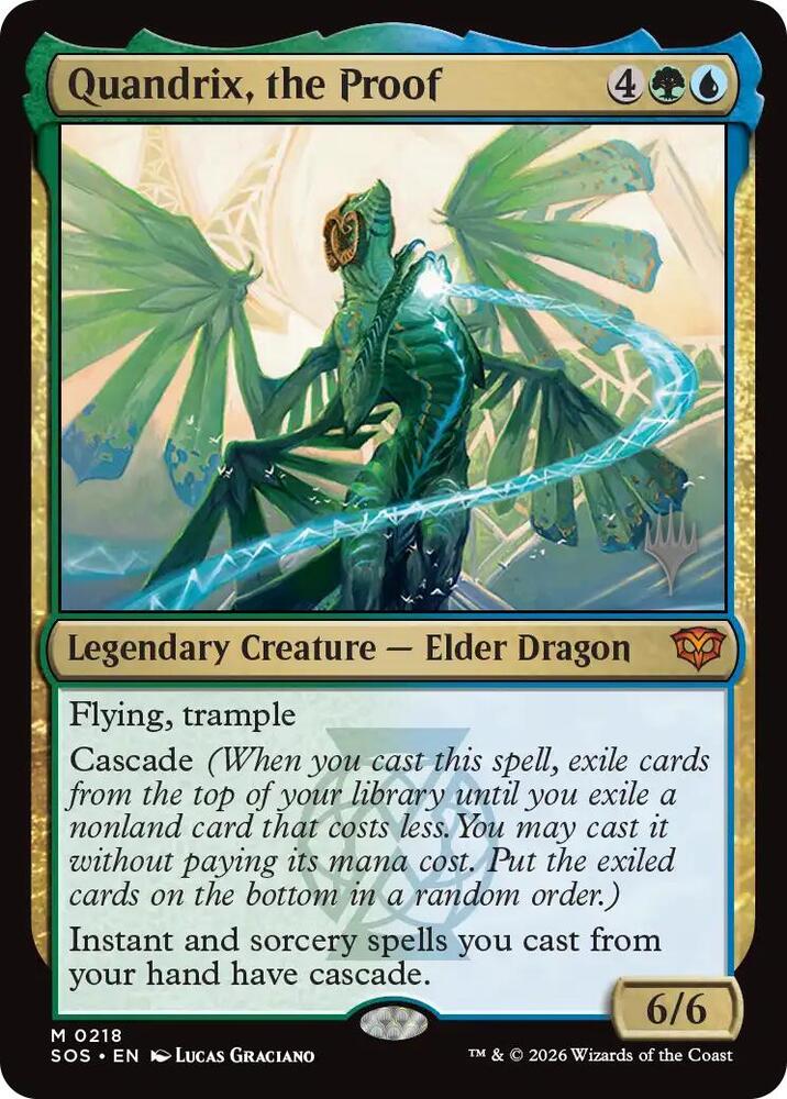 Quandrix, the Proof 218 card from Promo Pack: Secrets of Strixhaven