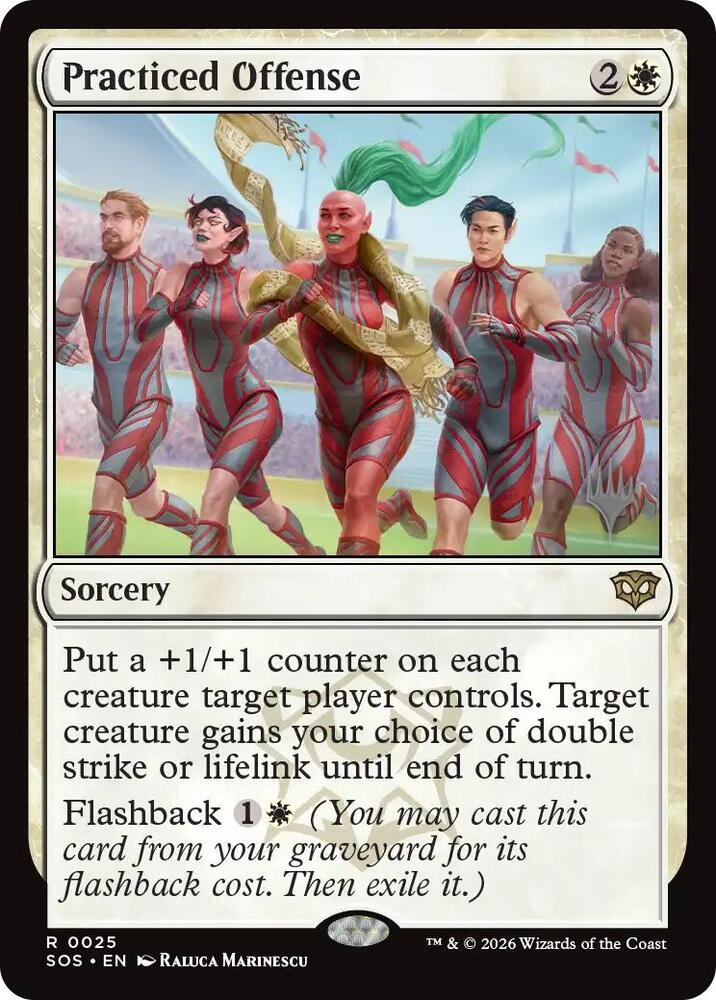 Practiced Offense 25 card from Promo Pack: Secrets of Strixhaven