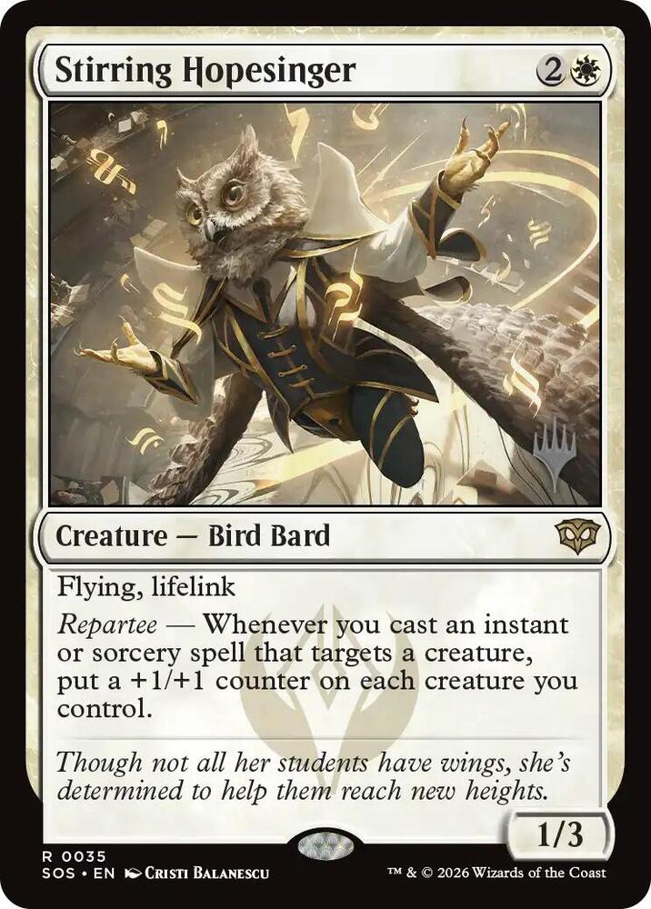 Stirring Hopesinger 35 card from Promo Pack: Secrets of Strixhaven