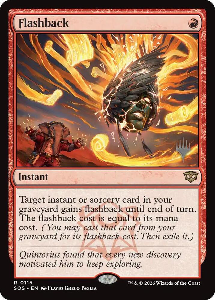Flashback 115 card from Promo Pack: Secrets of Strixhaven
