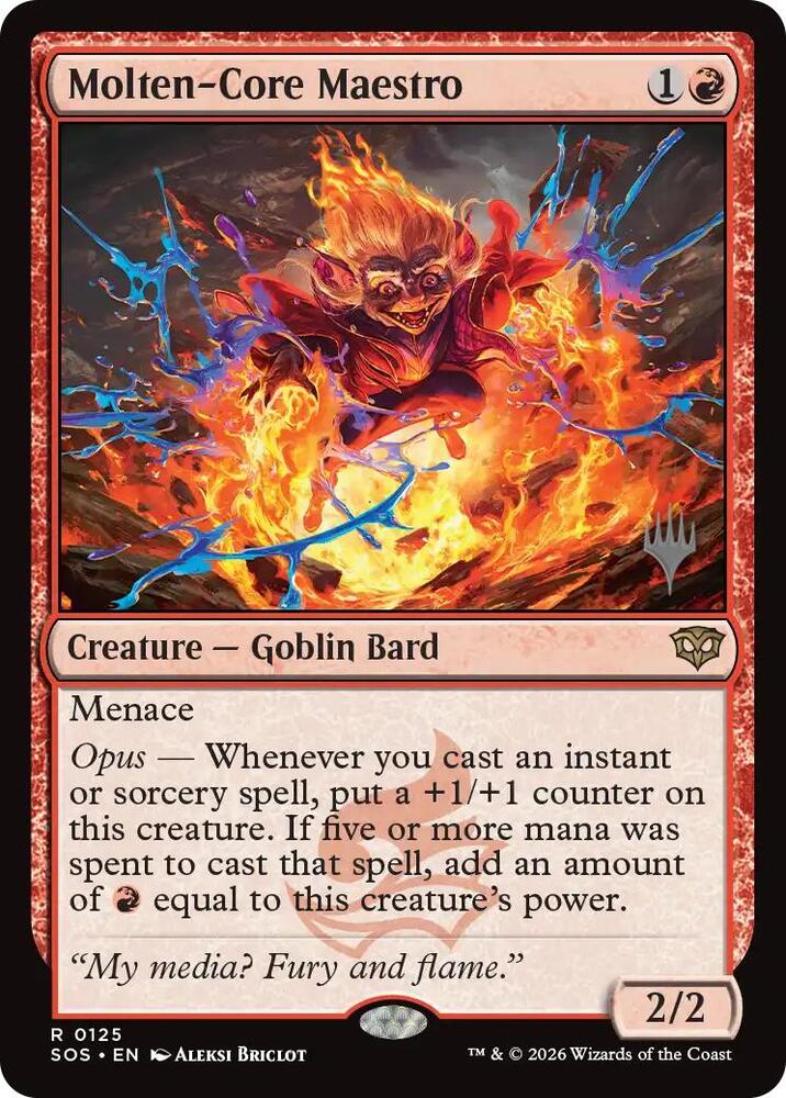 Molten-Core Maestro 125 card from Promo Pack: Secrets of Strixhaven