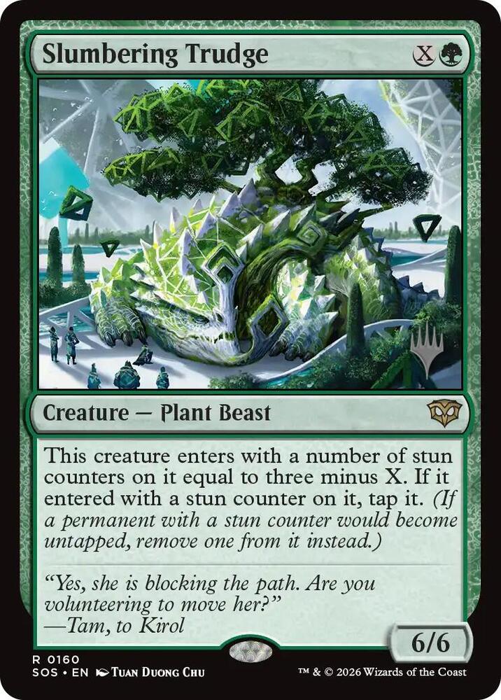 Slumbering Trudge 160 card from Promo Pack: Secrets of Strixhaven