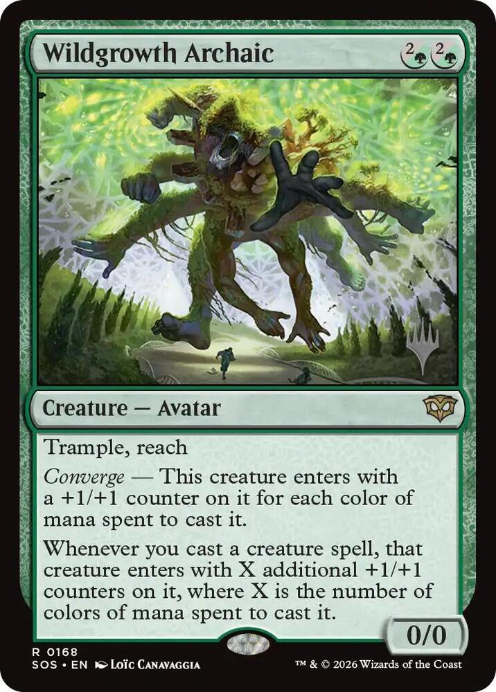 Wildgrowth Archaic 168 card from Promo Pack: Secrets of Strixhaven