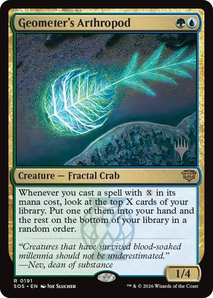 Geometer's Arthropod 191 card from Promo Pack: Secrets of Strixhaven