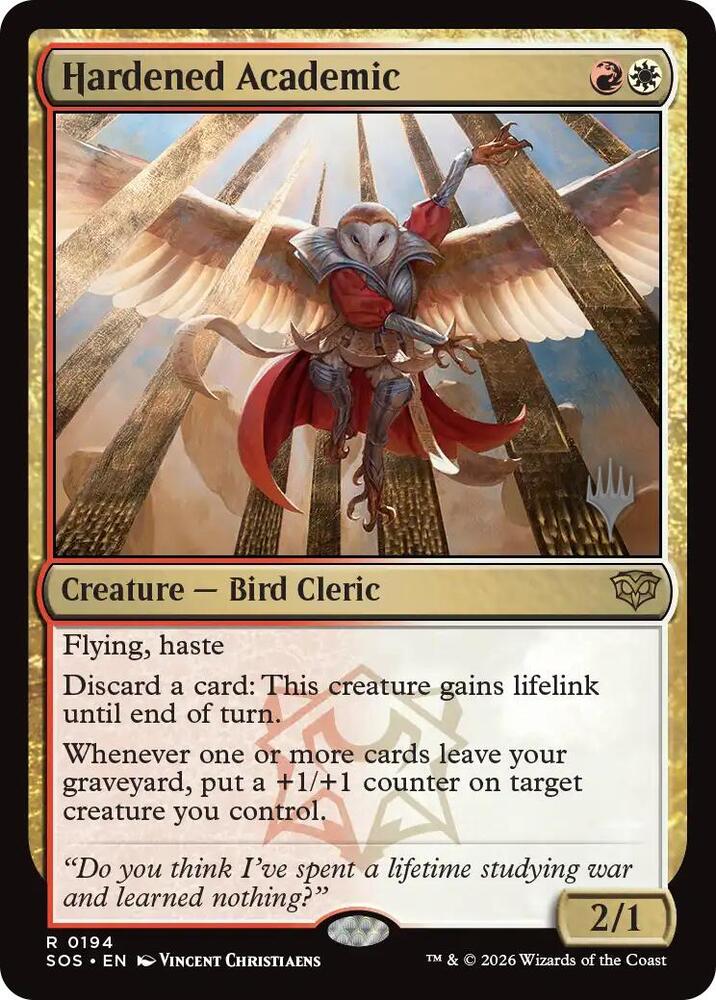 Hardened Academic 194 card from Promo Pack: Secrets of Strixhaven