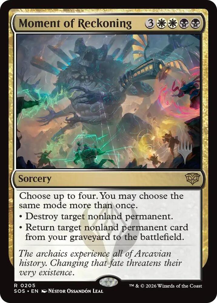Moment of Reckoning 205 card from Promo Pack: Secrets of Strixhaven
