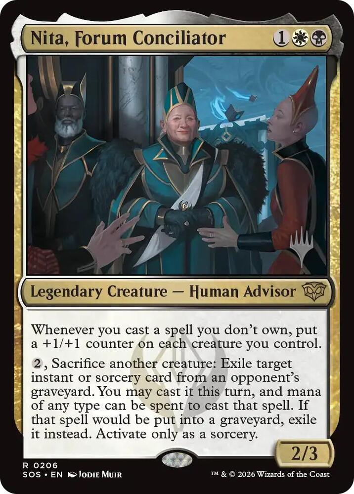 Nita, Forum Conciliator 206 card from Promo Pack: Secrets of Strixhaven
