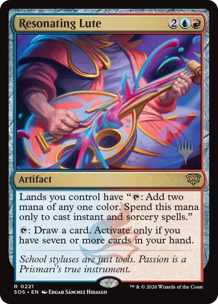 Resonating Lute 221 card from Promo Pack: Secrets of Strixhaven