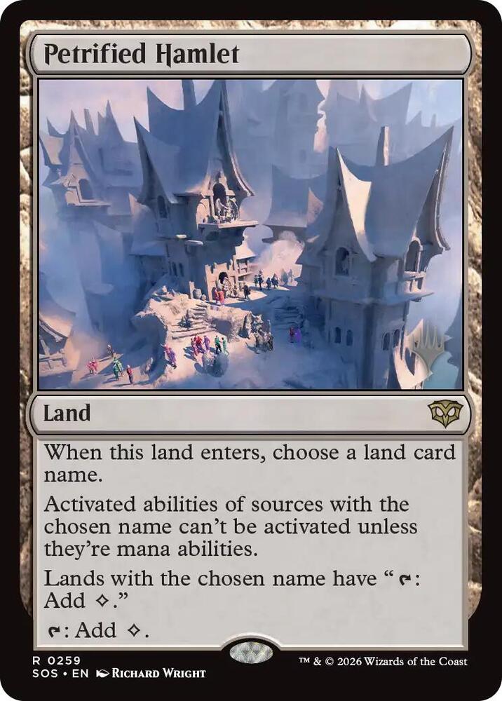 Petrified Hamlet 259 card from Promo Pack: Secrets of Strixhaven