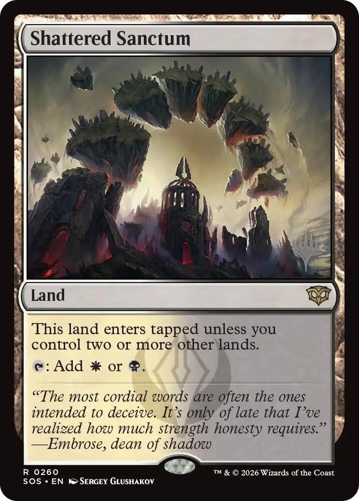 Shattered Sanctum 260 card from Promo Pack: Secrets of Strixhaven