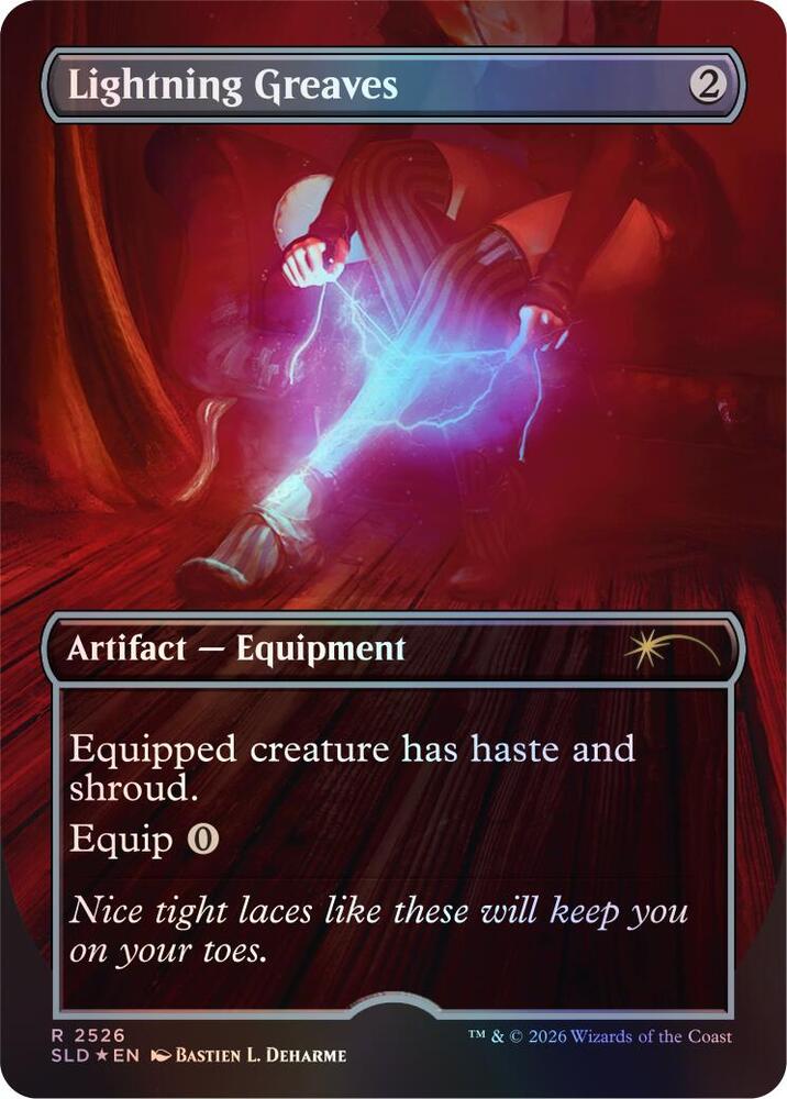 Lightning Greaves 2526 card from Secret Lair Drop Series