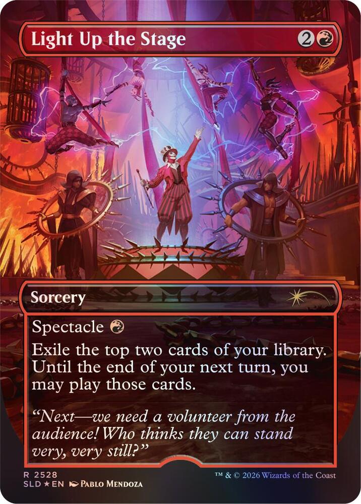 Light Up the Stage 2528 card from Secret Lair Drop Series