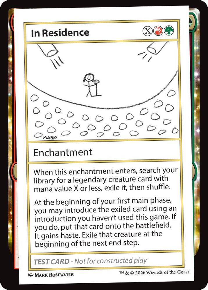 In Residence card from Mystery Booster: Convention Edition Exclusives