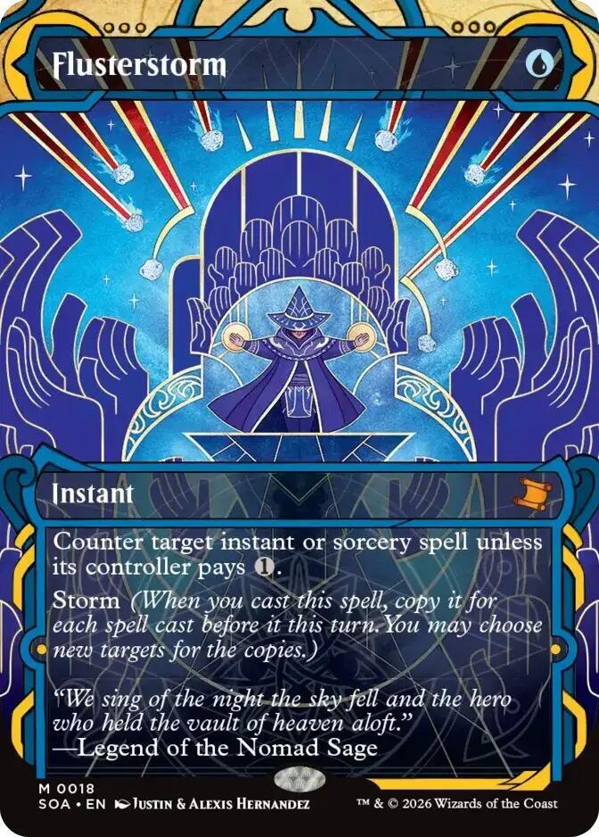 Flusterstorm 18 card from Secrets of Strixhaven: Mystical Archive
