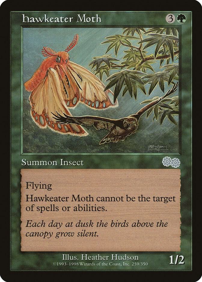 Hawkeater Moth 259 card from Urza's Saga