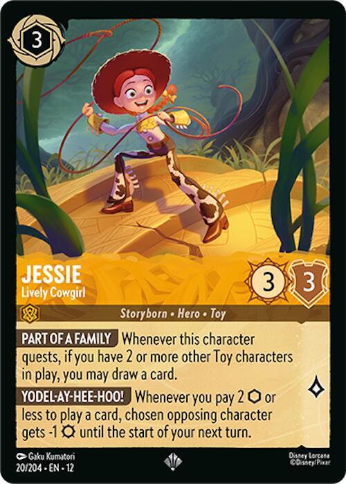 Jessie - Lively Cowgirl 20/204 card from Wilds Unknown
