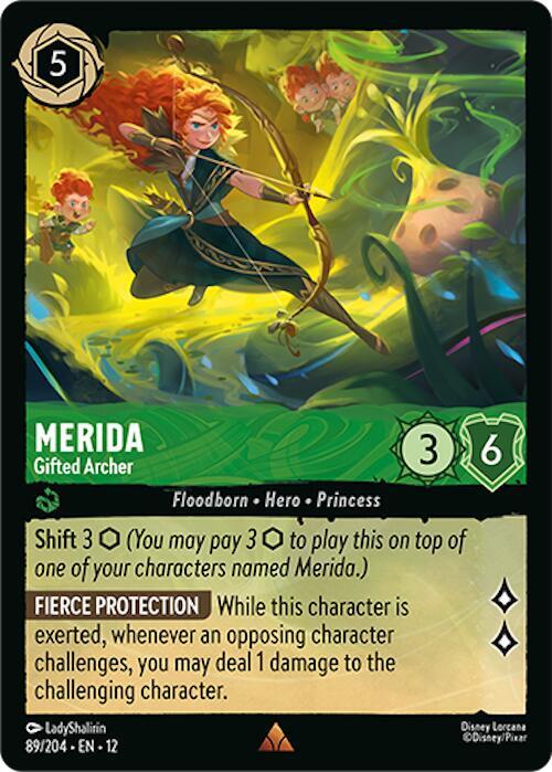 Merida - Gifted Archer 89/204 card from Wilds Unknown