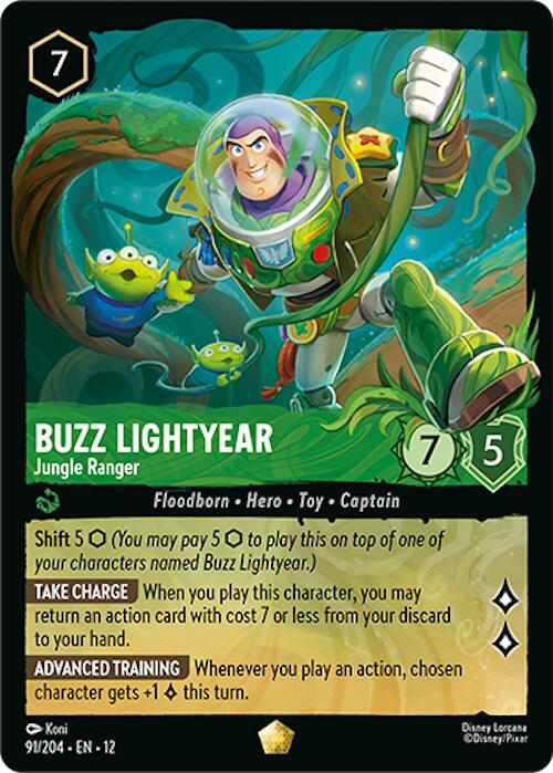 Buzz Lightyear - Jungle Ranger 91/204 card from Wilds Unknown