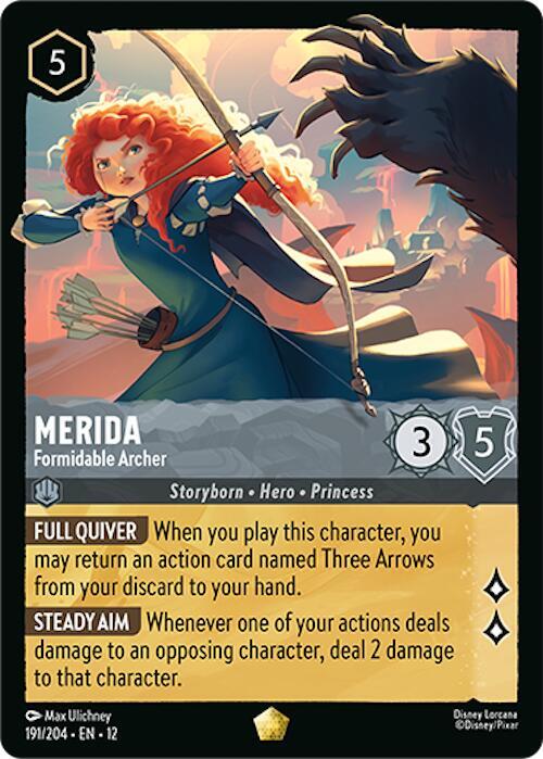 Merida - Formidable Archer 191/204 card from Wilds Unknown