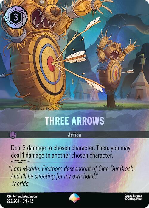 Three Arrows (Epic) 222/204 card from Wilds Unknown