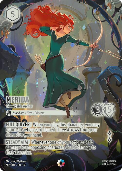 Merida - Formidable Archer (Iconic) 242/204 card from Wilds Unknown