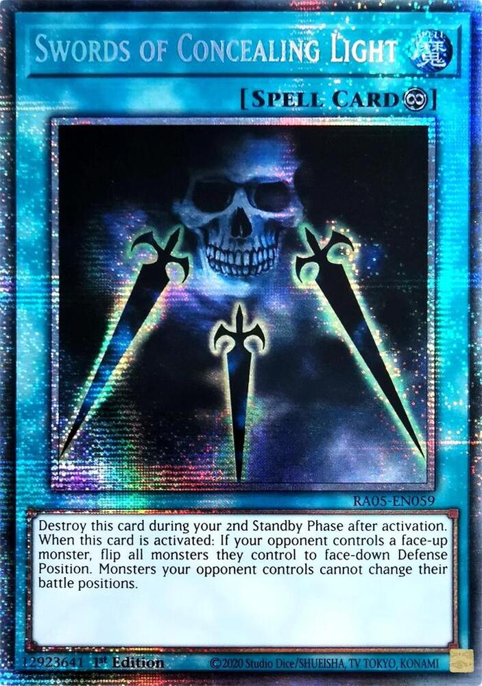 Swords of Concealing Light (Starlight Rare) RA05-EN059 card from Rarity Collection 5