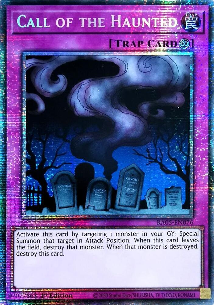 Call of the Haunted (Starlight Rare) RA05-EN076 card from Rarity Collection 5