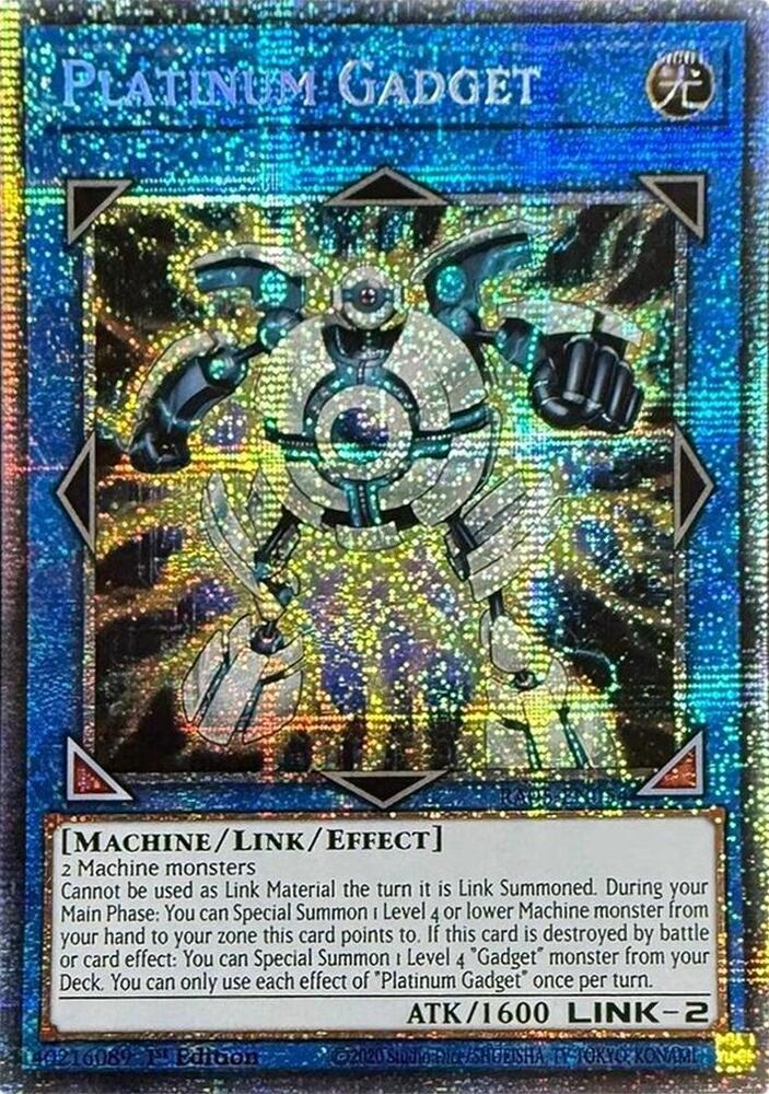 Platinum Gadget (Starlight Rare) RA05-EN054 card from Rarity Collection 5