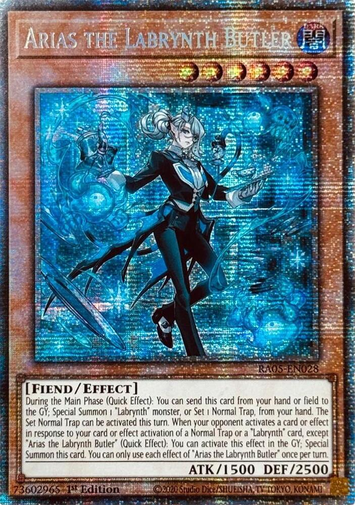 Arias the Labrynth Butler (Starlight Rare) RA05-EN028 card from Rarity Collection 5