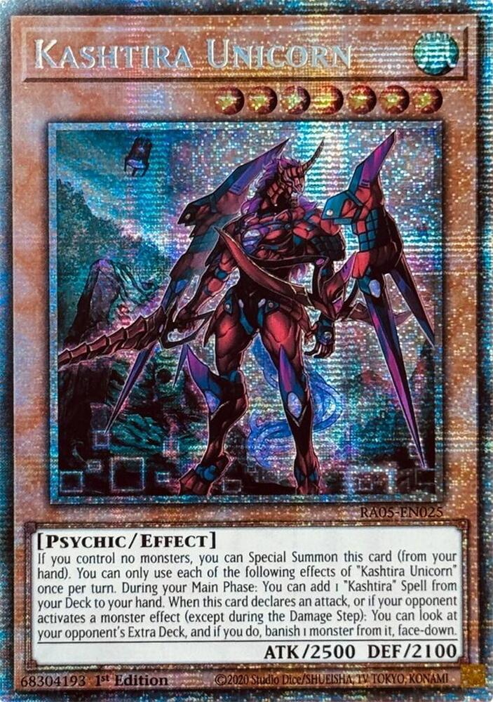 Kashtira Unicorn (Starlight Rare) RA05-EN025 card from Rarity Collection 5