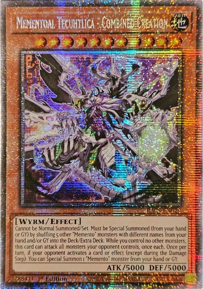 Mementoal Tecuhtlica - Combined Creation (Starlight Rare) RA05-EN029 card from Rarity Collection 5