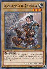 Chamberlain of the Six Samurai YS13-EN005 card from Super Starter: V for Victory