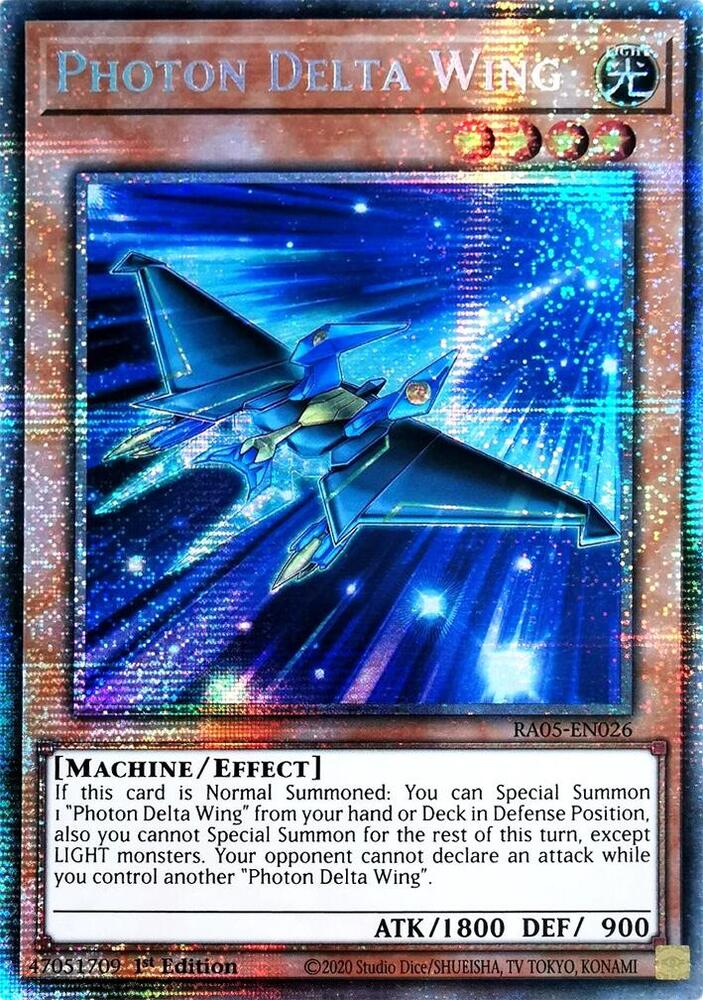 Photon Delta Wing (Starlight Rare) RA05-EN026 card from Rarity Collection 5