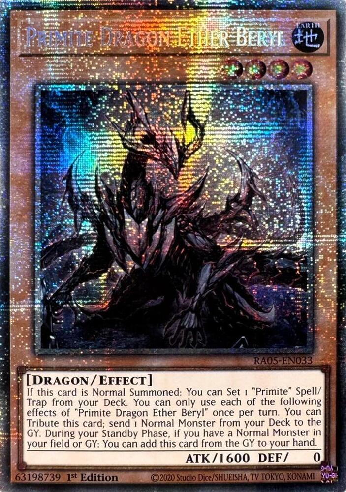 Primite Dragon Ether Beryl (Starlight Rare) RA05-EN033 card from Rarity Collection 5