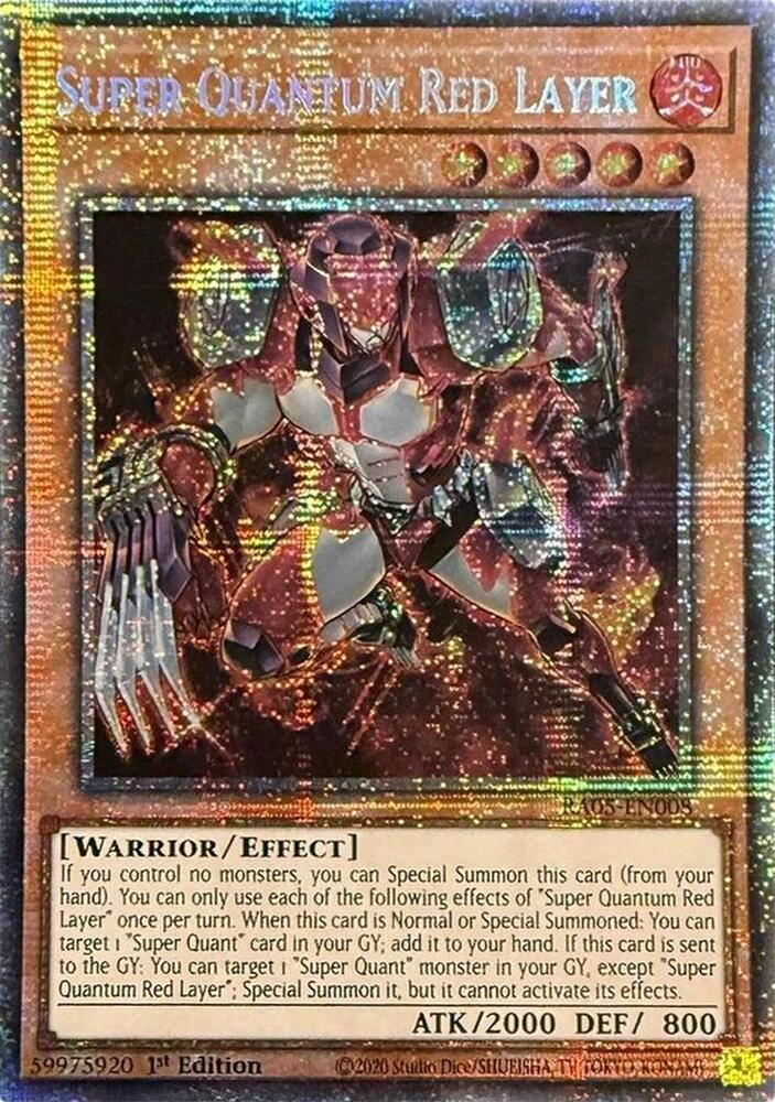 Super Quantum Red Layer (Starlight Rare) RA05-EN008 card from Rarity Collection 5
