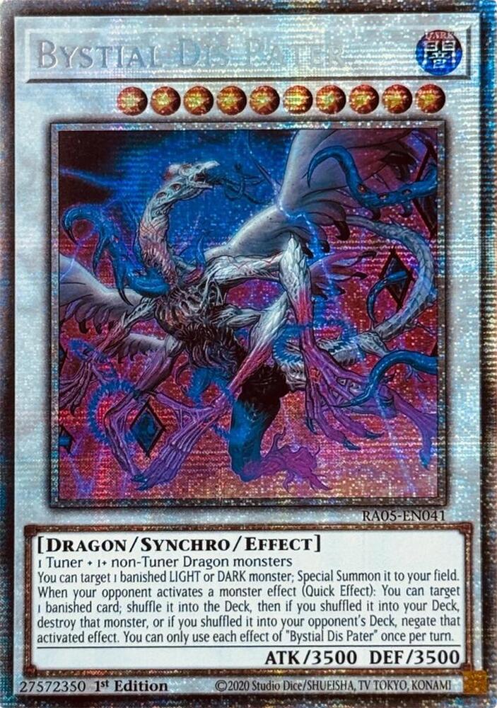 Bystial Dis Pater (Starlight Rare) RA05-EN041 card from Rarity Collection 5