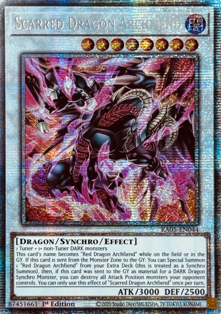 Scarred Dragon Archfiend (Starlight Rare) RA05-EN044 card from Rarity Collection 5