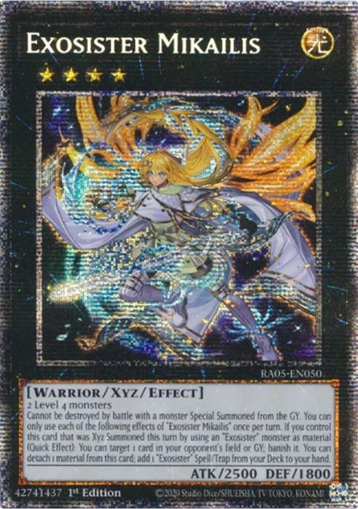 Exosister Mikailis (Starlight Rare) RA05-EN050 card from Rarity Collection 5