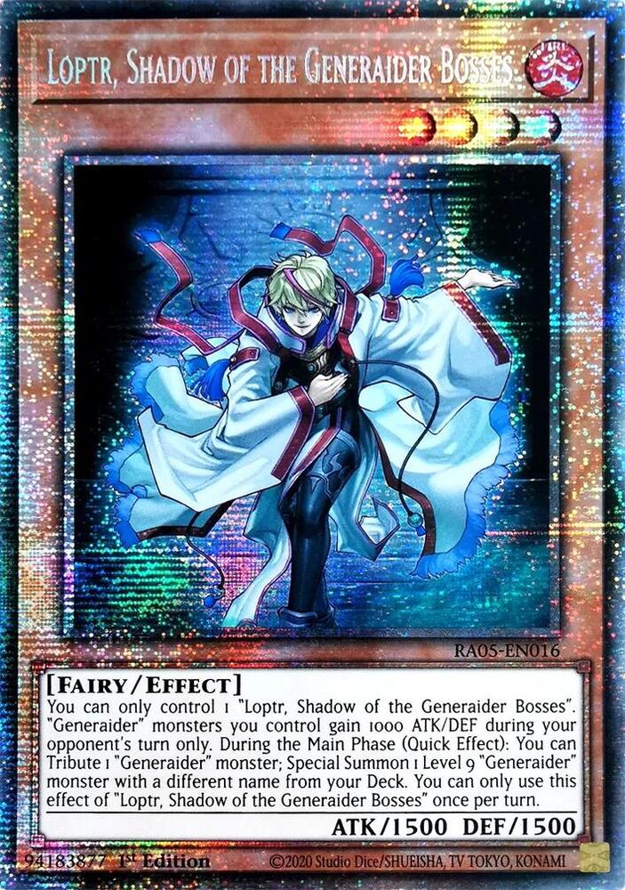 Loptr, Shadow of the Generaider Bosses (Starlight Rare) RA05-EN016 card from Rarity Collection 5