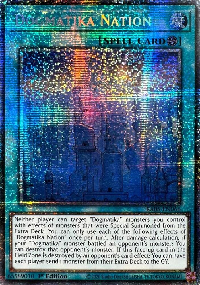 Dogmatika Nation (Starlight Rare) RA05-EN066 card from Rarity Collection 5